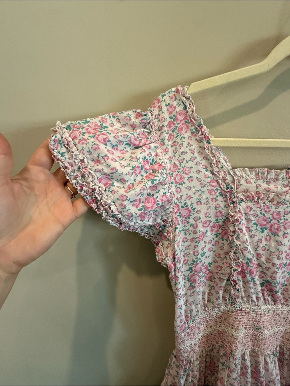 LoveShackFancy Pink Mini Dress Stanton | EUC | Size XS - Picture 7 of 13